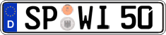 German license plate, Regular plates