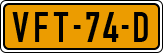 License plate of the Netherlands, Light Commercial Vehicles (1994 system)