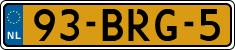 License plate of the Netherlands, Heavy Commercial Vehicles (1994 system)