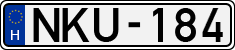 license plates of Hungary, Cars (1990)