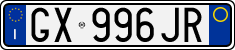License plate of Italy, Cars (1994 year series)