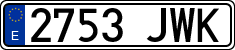 License plates of Spain, Ordinary (2000)