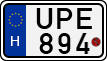 license plates of Hungary, Motorcycles (1990)