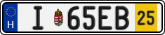 license plates of Hungary, Temporary (2022)