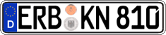 German license plate, Regular plates