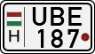license plates of Hungary, Motorcycles (1990)