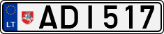 License plate of Lithuania, Cars