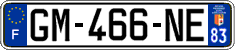 French license plate, SIV (ordinary)
