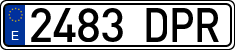 License plates of Spain, Ordinary (2000)