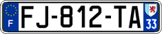 French license plate, SIV (ordinary)