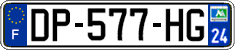 French license plate, SIV (ordinary)