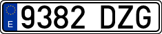 License plates of Spain, Ordinary (2000)