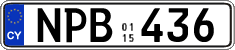 License plate of Cyprus, Regular plates