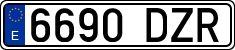License plates of Spain, Ordinary (2000)