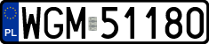 License plates of Poland, Regular car plates