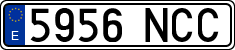 License plates of Spain, Ordinary (2000)