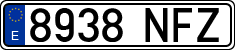 License plates of Spain, Ordinary (2000)
