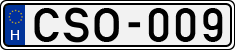 license plates of Hungary, Cars (1990)