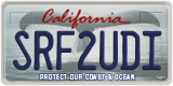 California, Vanity Plates