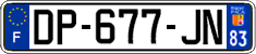 French license plate, SIV (ordinary)