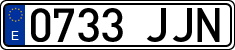 License plates of Spain, Ordinary (2000)