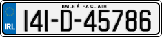 License plate of Ireland, Regular plates