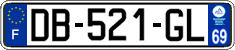 French license plate, SIV (ordinary)