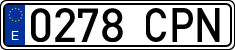 License plates of Spain, Ordinary (2000)