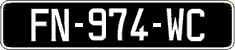 French license plate, SIV (oldtimers)