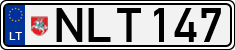 License plate of Lithuania, Cars