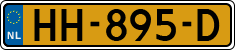 License plate of the Netherlands, Cars