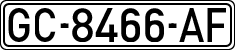 License plates of Spain, 1971 year series