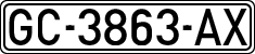 License plates of Spain, 1971 year series
