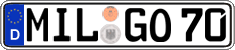 German license plate, Regular plates