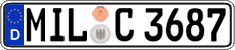 German license plate, Regular plates