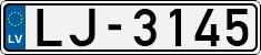 License plate of Latvia, Regular car plates