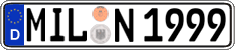 German license plate, Regular plates