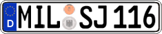 German license plate, Regular plates