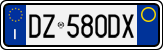 License plate of Italy, Cars (1994 year series)