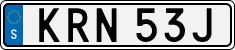 License plate of Sweden, Regular plates