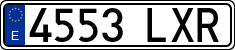 License plates of Spain, Ordinary (2000)