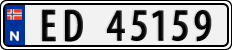 License plate of Norway, Cars
