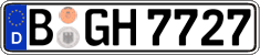 German license plate, Regular plates