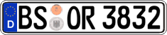 German license plate, Regular plates