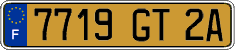 French license plate, FNI