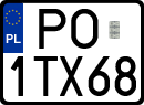 License plates of Poland, Regular car plates