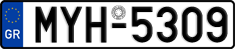 License plate of Greece, Cars