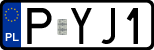 License plates of Poland, Regular car plates