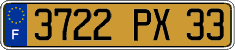 French license plate, FNI