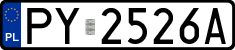 License plates of Poland, Regular car plates